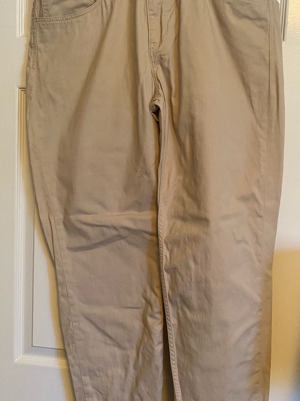 Chaps Men's Khaki Straight-Leg Chinos